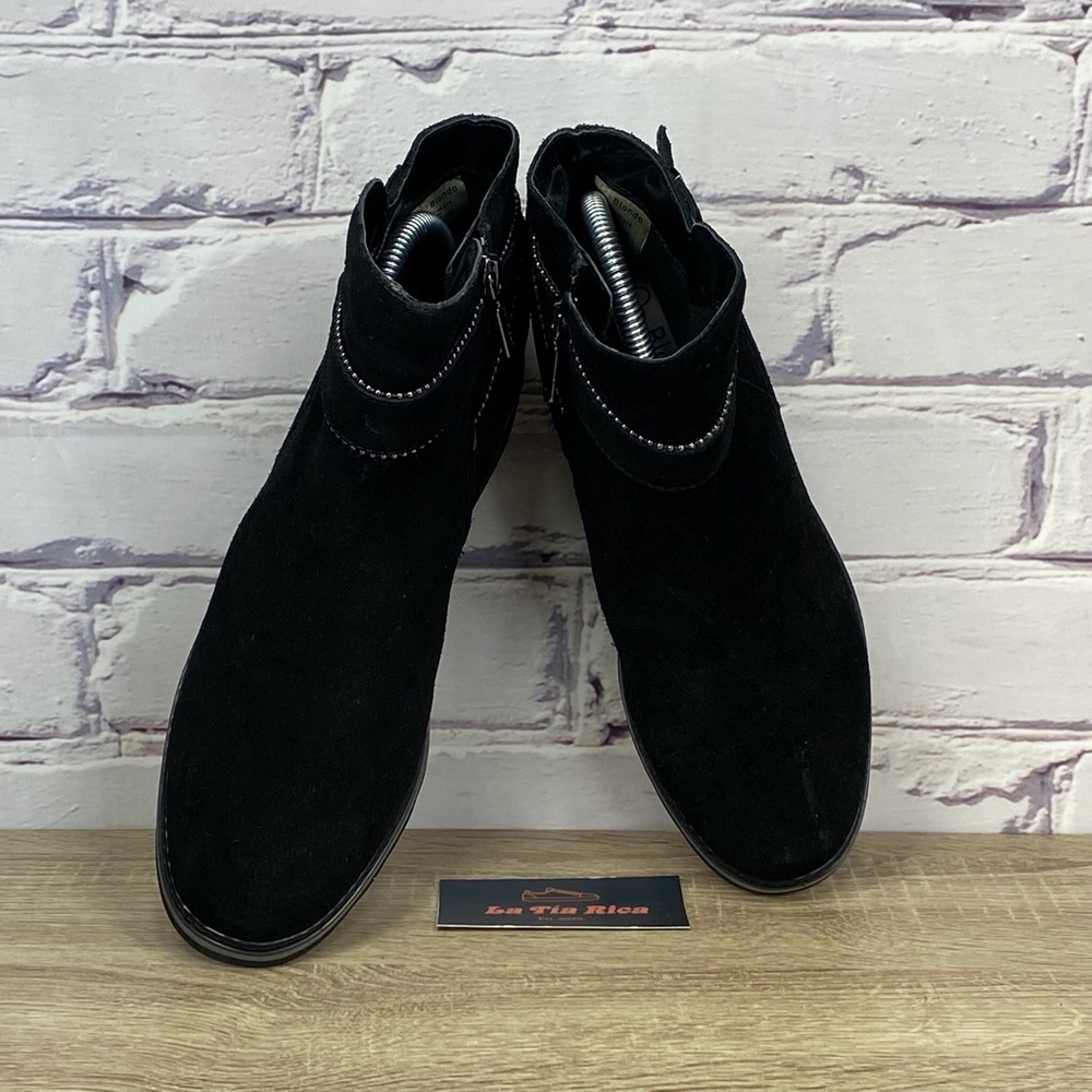 Blondo "Vital" waterproof black suede booties - Picture 6 of 9